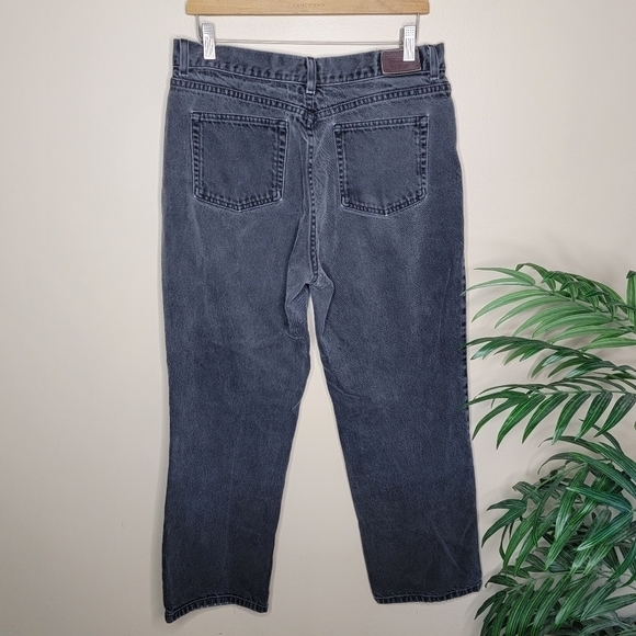 Vintage LL Bean | Faded Black Straight Leg Mom Jeans - Picture 2 of 7